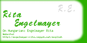 rita engelmayer business card